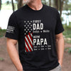 Personalized T-Shirt With Sleeve Design – Father’s Day Gift For Dad – From Dad To Grandpa
