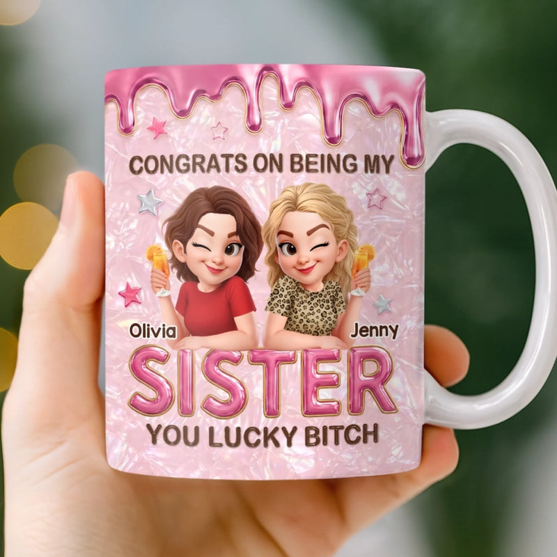 Personalized Mug – Gifts For Besties, Sisters, BFF –  Chaos Made Us Sisters