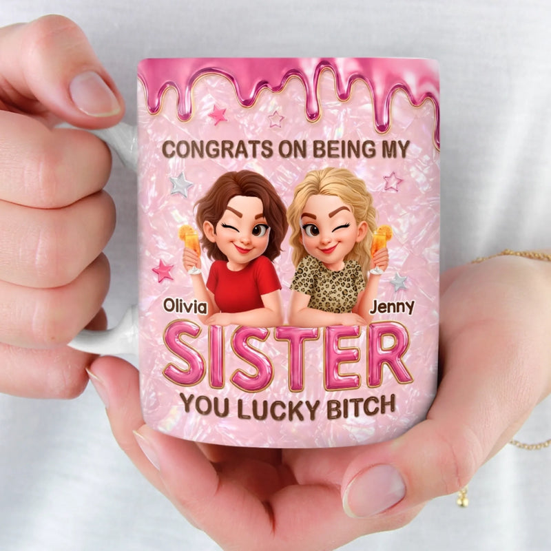 Personalized Mug – Gifts For Besties, Sisters, BFF –  Chaos Made Us Sisters