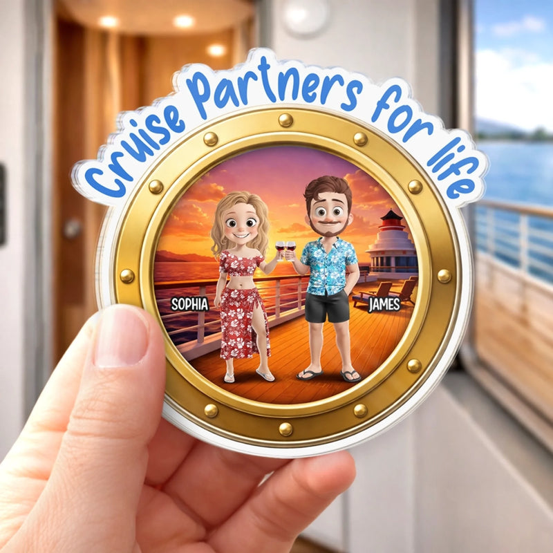 Personalized Cruise Ship Door Magnet – Summer Gifts For Couple – Together Is My Favorite Place