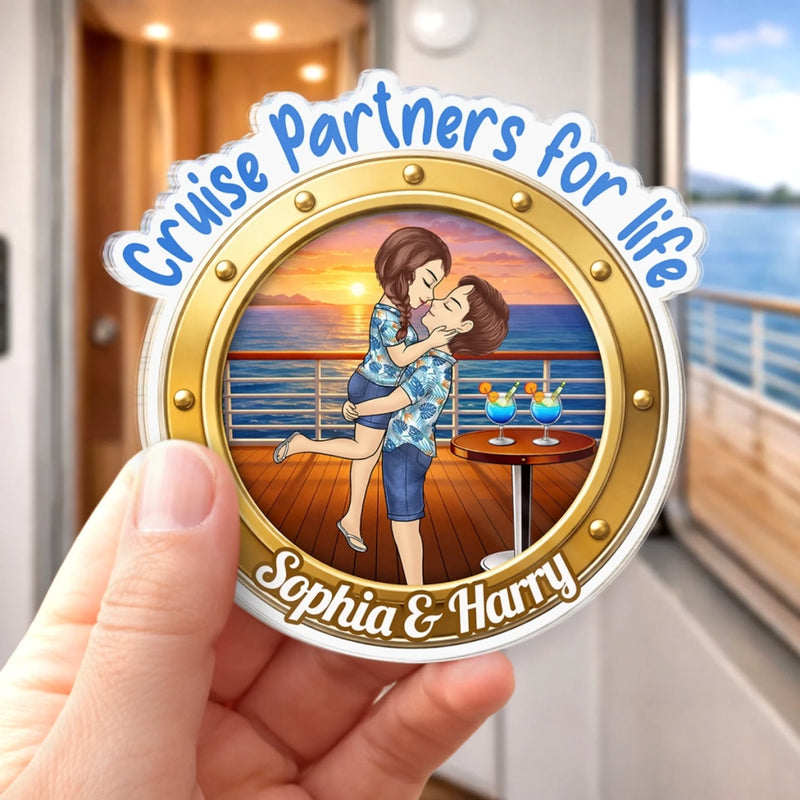 Personalized Cruise Ship Door Magnet – Summer Gifts For Couple – Sunsets And Love All Summer