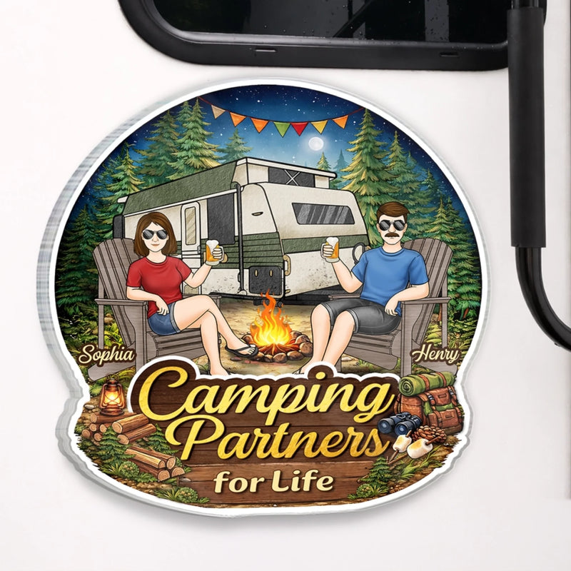 Personalized Cruise Ship Door Magnet – Gifts For Couple – Home Is Wherever We Park It