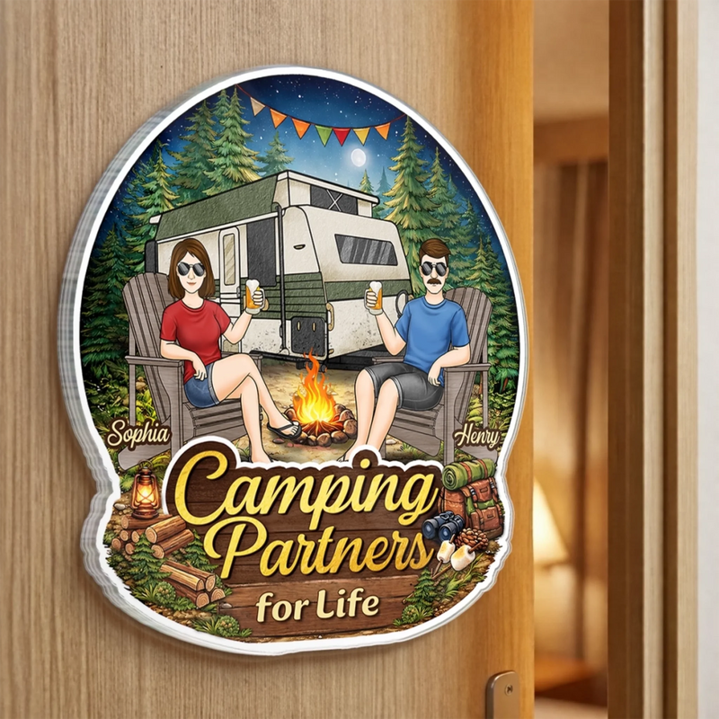 Personalized Cruise Ship Door Magnet – Gifts For Couple – Home Is Wherever We Park It