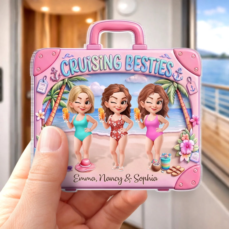 Personalized Cruise Ship Door Magnet – Summer Gifts For Best Friends – Cruising Besties