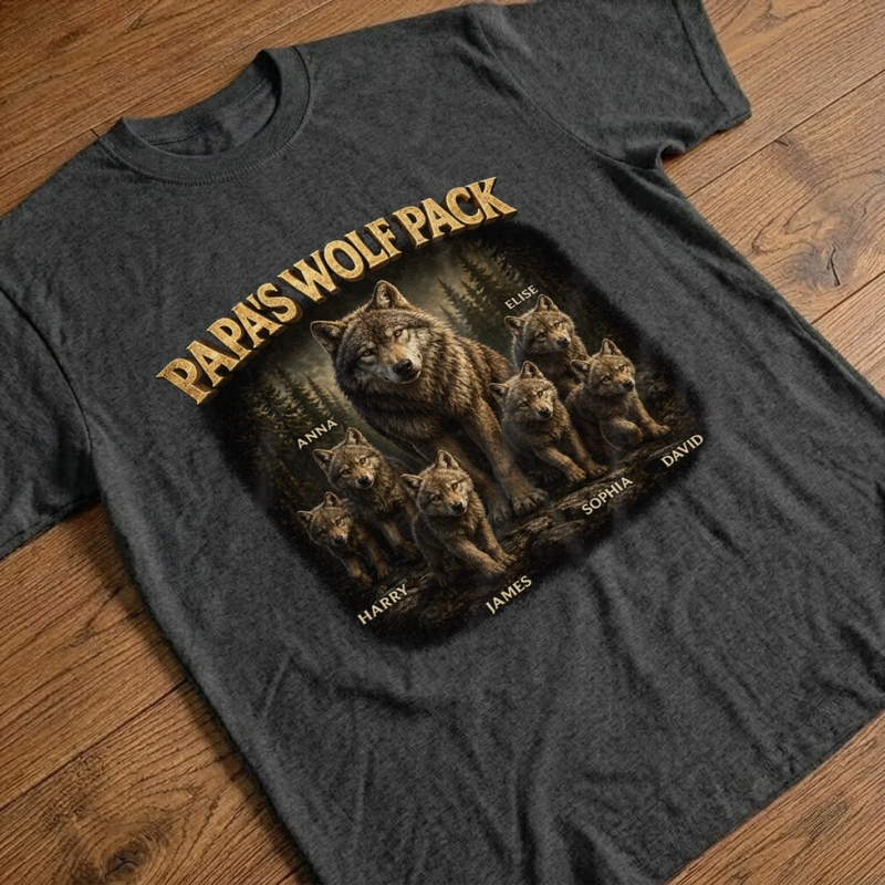 Personalized Unisex T-shirt, Hoodie – Father's Day Gifts For Dad, Grandpa – Strength Of The Pack Runs Deep