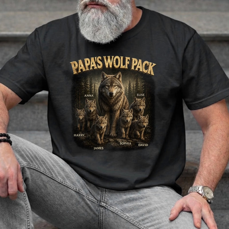 Personalized Unisex T-shirt, Hoodie – Father's Day Gifts For Dad, Grandpa – Strength Of The Pack Runs Deep