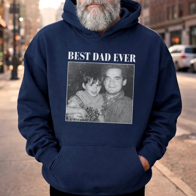 Personalized Photo Unisex T-shirt, Hoodie – Gifts For Dad – Dad Moments Hit Different
