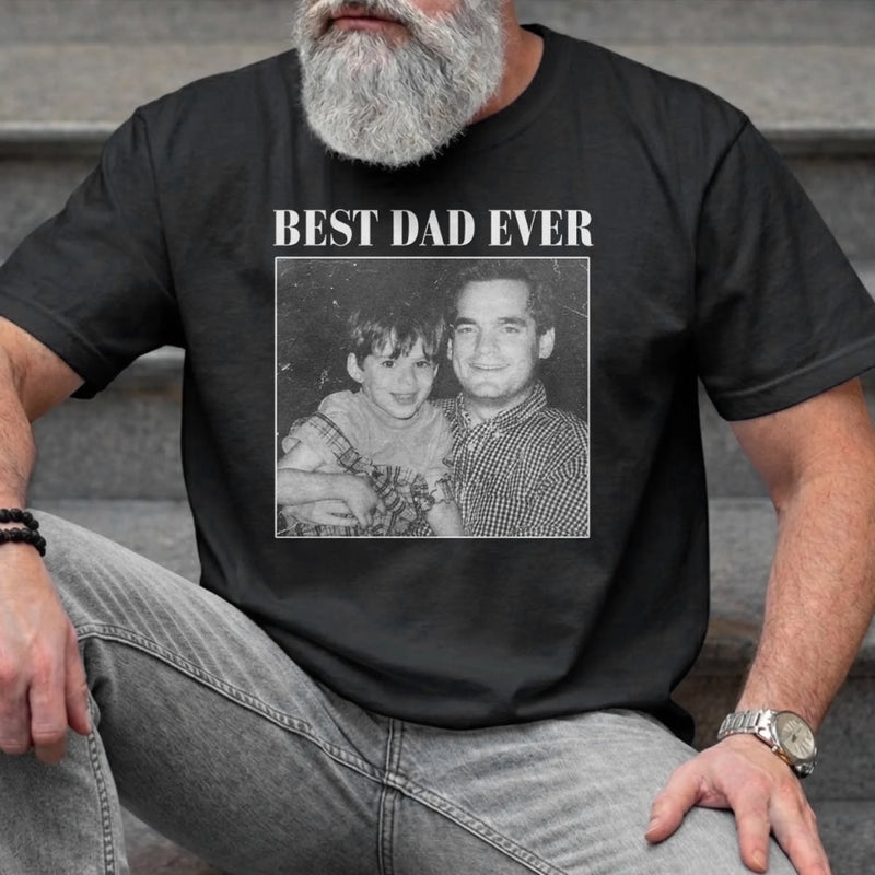 Personalized Photo Unisex T-shirt, Hoodie – Gifts For Dad – Dad Moments Hit Different