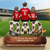 Personalized 2-Layered Wooden Plaque – Father's Day Gifts For Dad, Grandpa, Soccer Lovers – Built For The Soccer Life