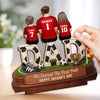 Personalized 2-Layered Wooden Plaque – Father's Day Gifts For Dad, Grandpa, Soccer Lovers – Built For The Soccer Life