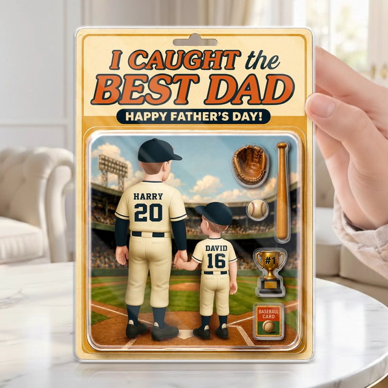 Personalized Acrylic Plaque – Father's Day Gifts For Dad, Baseball Lovers – The Heart Of Our Team