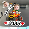 Personalized Photo Acrylic Car Visor Clip – Gifts For Dad – My Love Rides Along