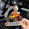 Personalized Photo Acrylic Car Visor Clip – Gifts For Dad – My Love Rides Along