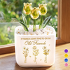 Personalized Glass Everlasting Tulips – Gifts For Women, Besties – Old Friends Are Forever Gold