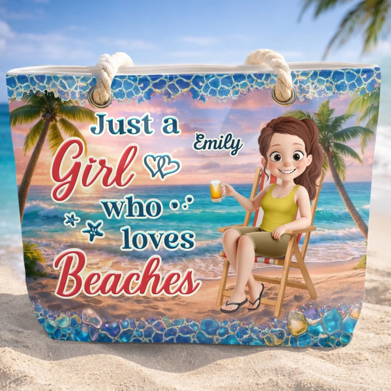 Personalized Beach Bag – Travel Gifts For Women – Poolside State Of Mind