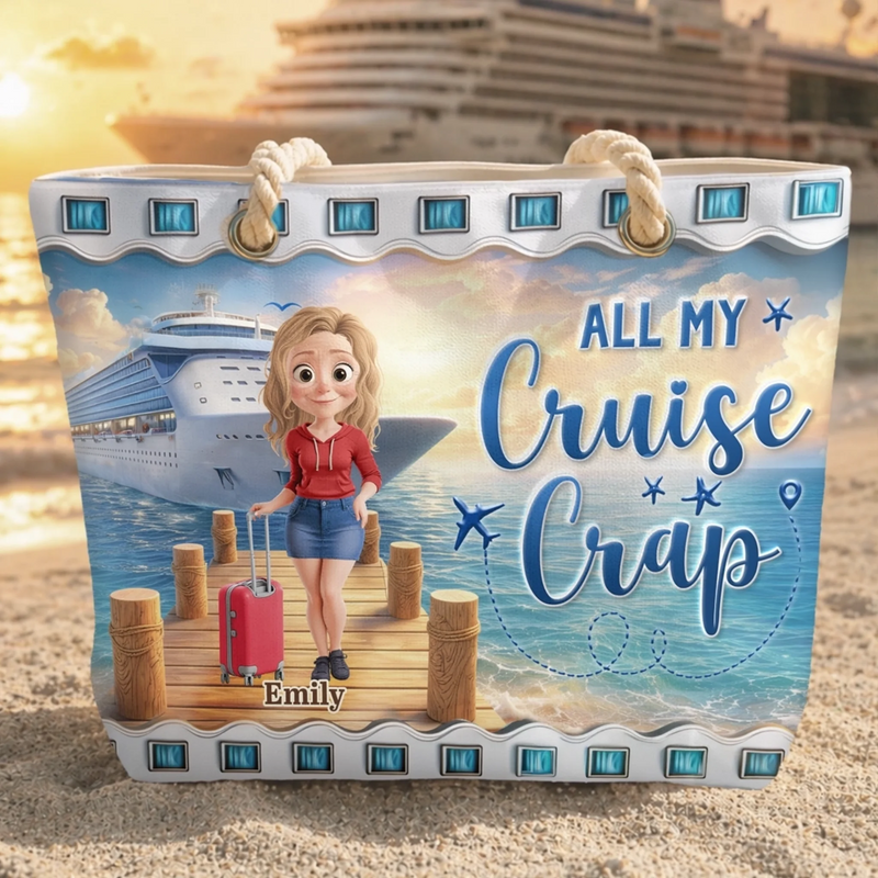 Personalized Beach Bag – Travel Gifts For Women – Let’s Cruise Into Good Times