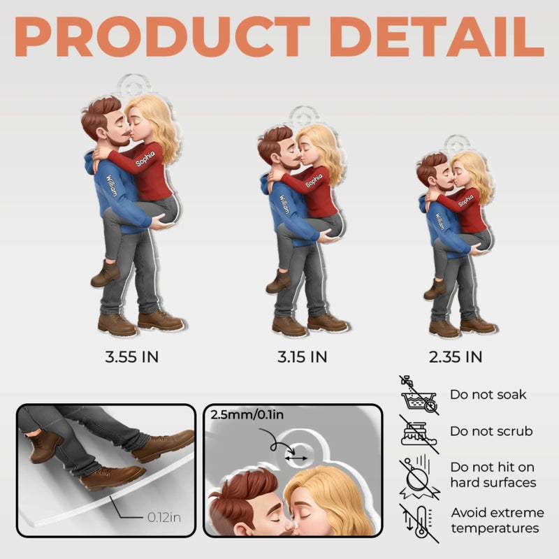 Personalized Acrylic Keychain –  Gifts For Couple – The Day We Became Us