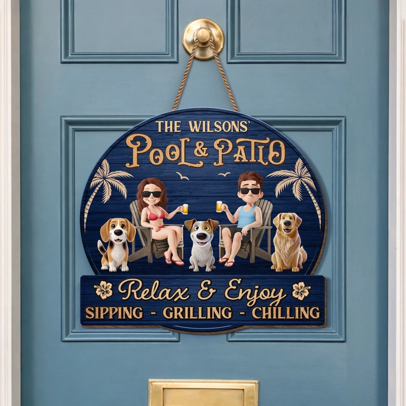 Personalized Wood Sign – Gifts For Couple – Love Grows With Our Pets