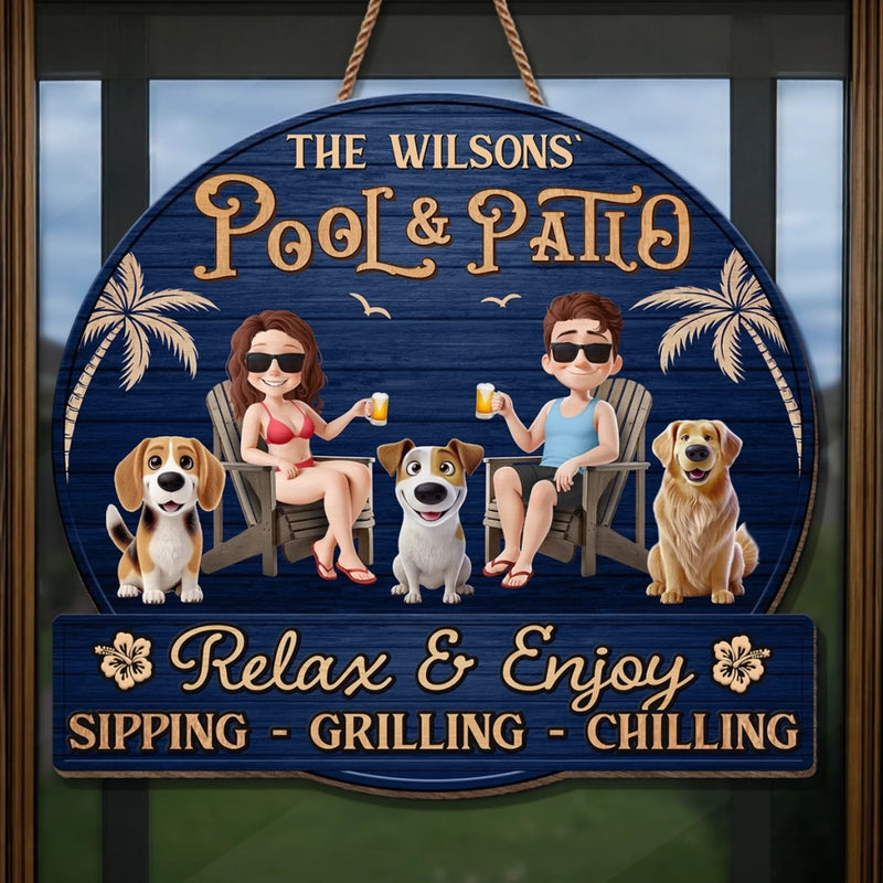 Personalized Wood Sign – Gifts For Couple – Love Grows With Our Pets