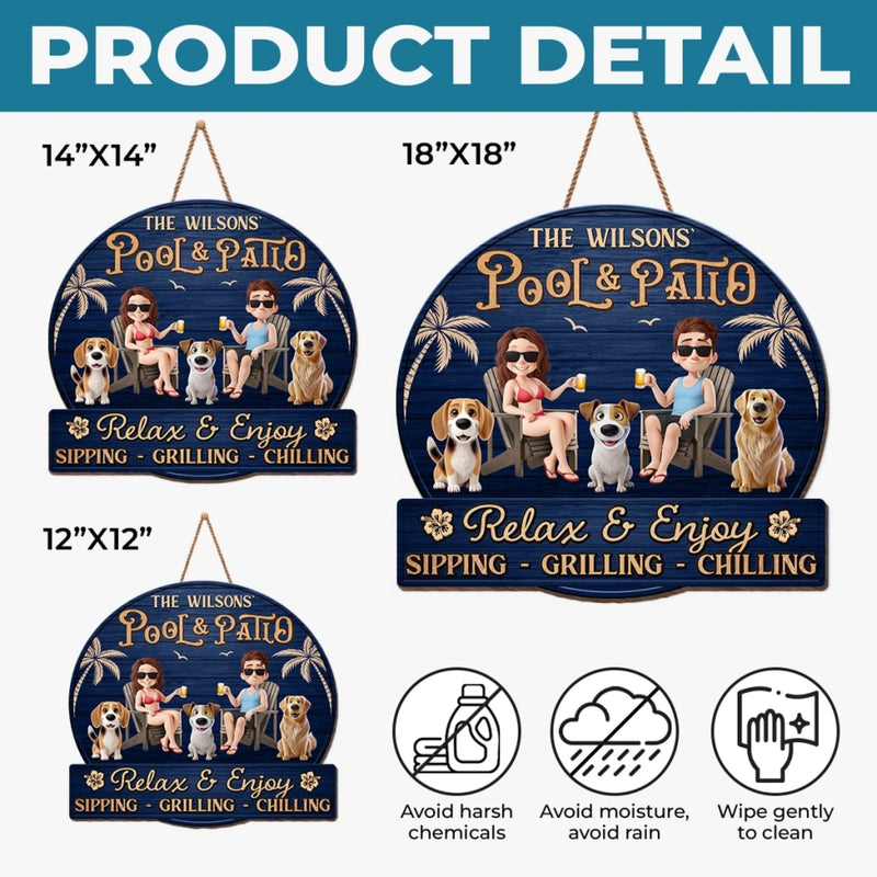 Personalized Wood Sign – Gifts For Couple – Love Grows With Our Pets