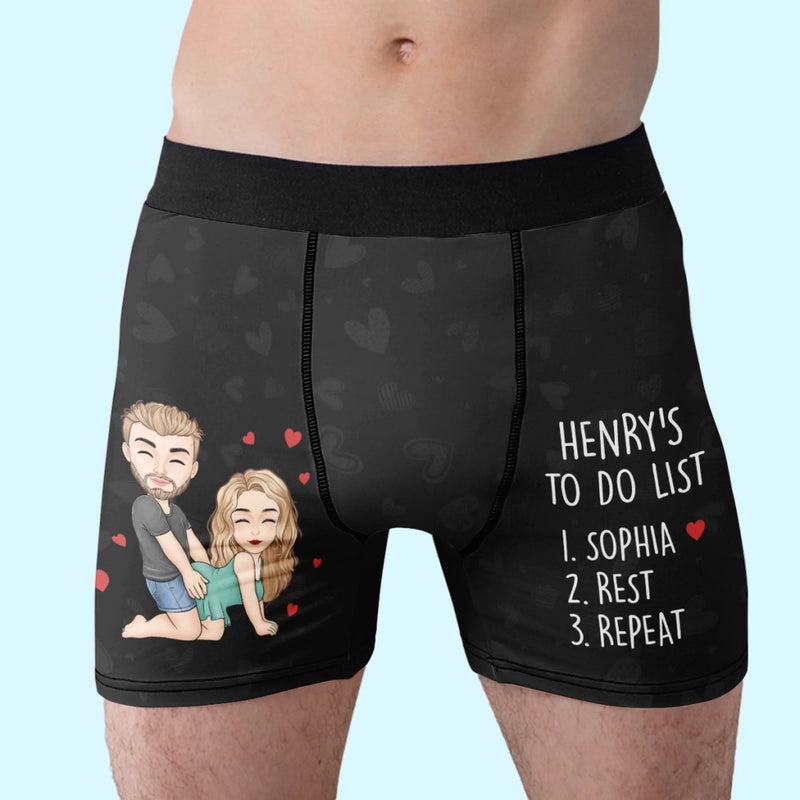Personalized Men's Boxers Briefs – Gifts For Him – His Daily Reminder