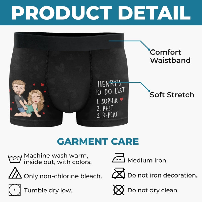 Personalized Men's Boxers Briefs – Gifts For Him – His Daily Reminder