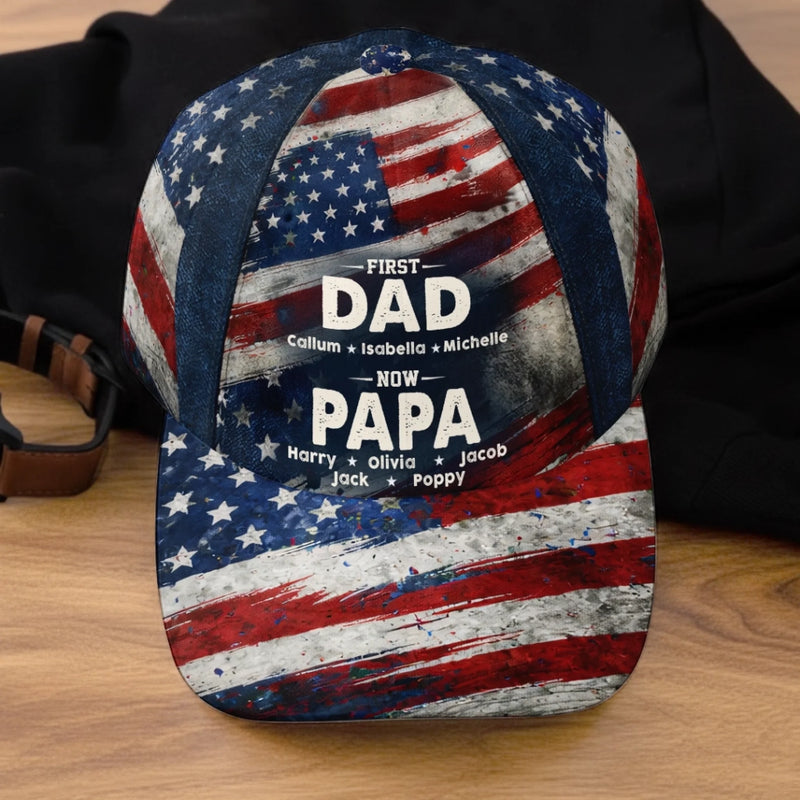 Personalized Classic Cap – Gifts For Dad, Grandpa  – From Dad To Papa