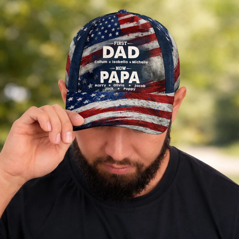 Personalized Classic Cap – Gifts For Dad, Grandpa  – From Dad To Papa