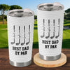 Personalized Tumbler – Golf Gifts For Dad, Grandpa – Best Dad By Par