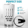 Personalized Tumbler – Golf Gifts For Dad, Grandpa – Best Dad By Par