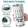 Personalized Tumbler – Golf Gifts For Dad, Grandpa – Best Dad By Par