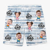 Personalized Photo Men Beach Shorts – Gifts For Dad, Grandpa – Best Man Ever