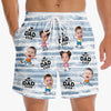 Personalized Photo Men Beach Shorts – Gifts For Dad, Grandpa – Best Man Ever