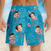 Personalized Photo Men Beach Shorts – Gifts For Dad, Grandpa – Best Daddy Ever Summer