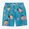 Personalized Photo Men Beach Shorts – Gifts For Dad, Grandpa – Best Daddy Ever Summer