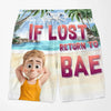 Personalized Couple Beach Shorts – Summer Gifts For Couple – Lost And Found With Bae