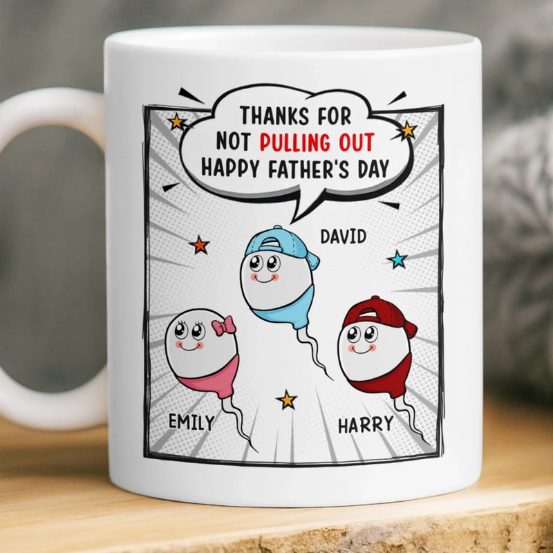 Personalized Mug – Father's Day Gifts For Dad – Thanks For Not Giving Up On Me