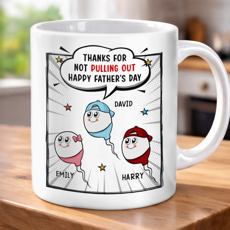 Personalized Mug – Father's Day Gifts For Dad – Thanks For Not Giving Up On Me