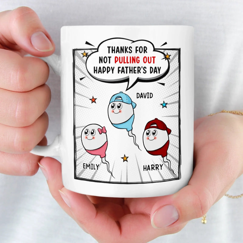 Personalized Mug – Father's Day Gifts For Dad – Thanks For Not Giving Up On Me