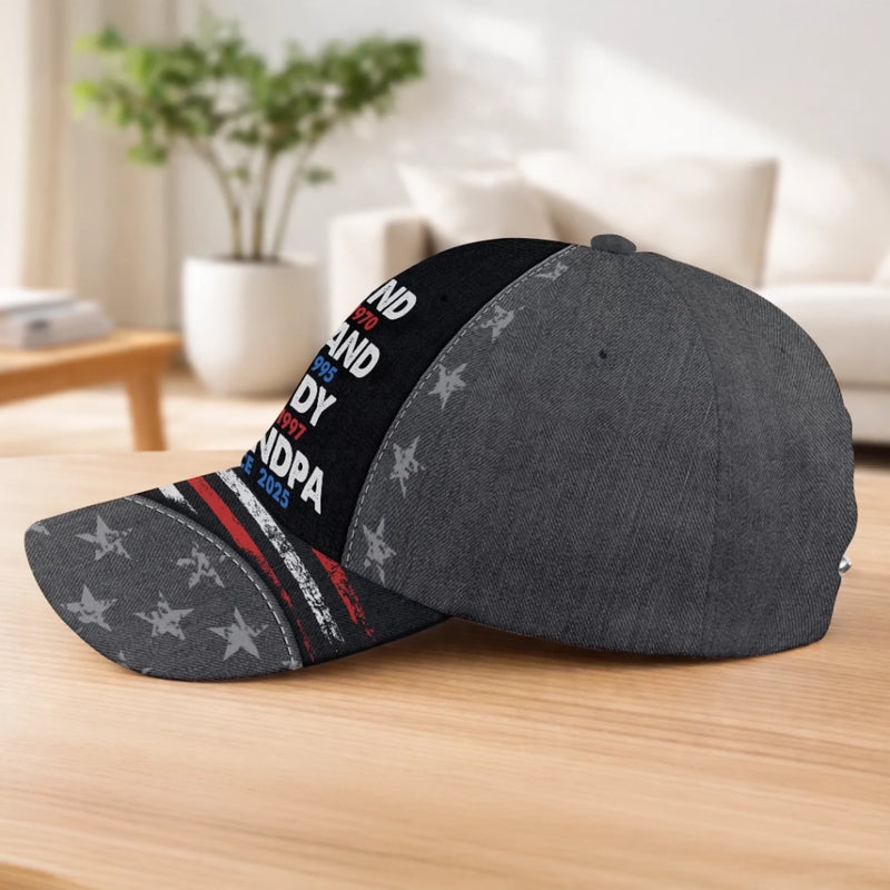 Personalized Classic Cap – Gifts For Dad, Grandpa  – Your Love Built This Family