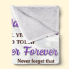 Personalized Blanket – Gifts For Daughter – Forever Proud To Call You My Daughter
