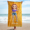 Personalized Beach Towel – Travel Gifts For Women, Best Friends – Sun, Sand, And Sips