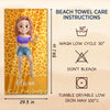 Personalized Beach Towel – Travel Gifts For Women, Best Friends – Sun, Sand, And Sips
