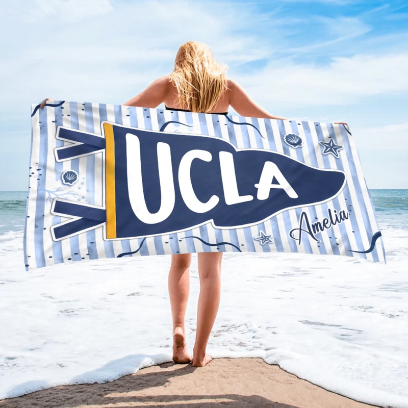 Personalized Beach Towel – Travel Gifts For Women, Best Friends – Straight Outta Graduation Season