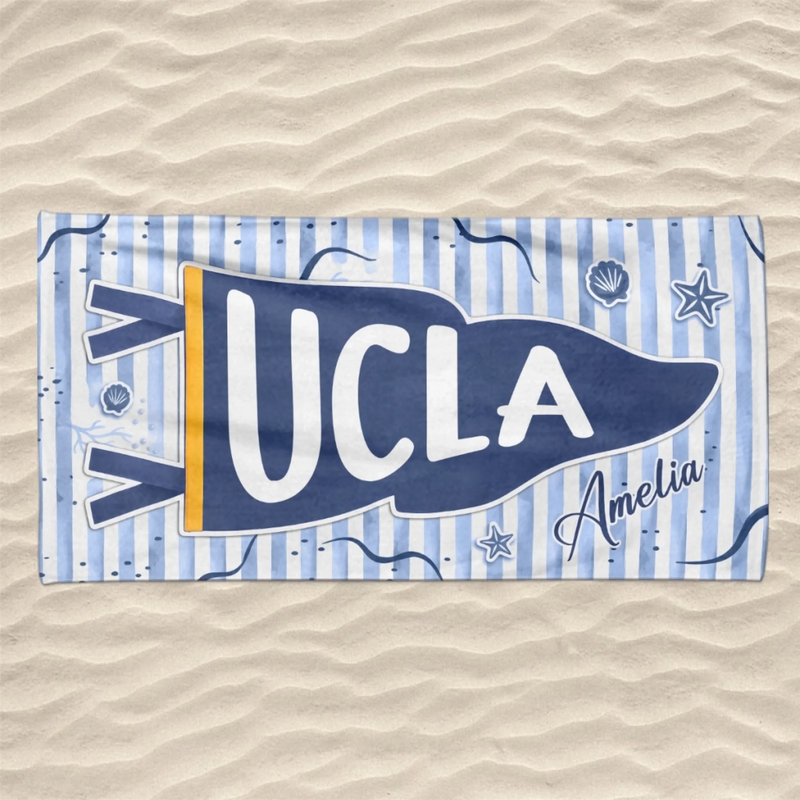 Personalized Beach Towel – Travel Gifts For Women, Best Friends – Straight Outta Graduation Season