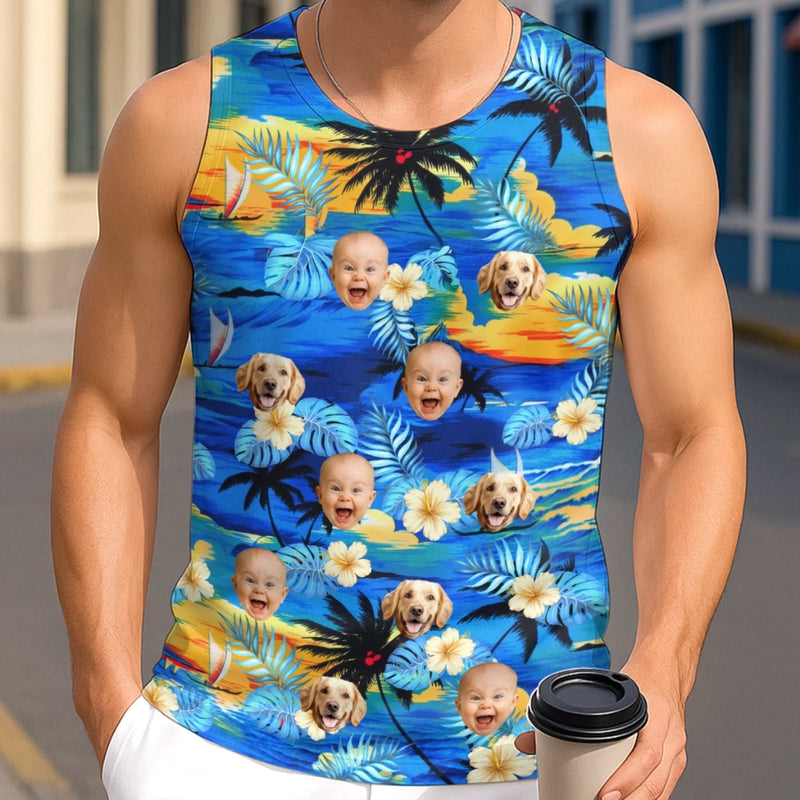 Personalized Photo Tanktop – Summer Gifts For Family Members – Wear The Laughs Everywhere