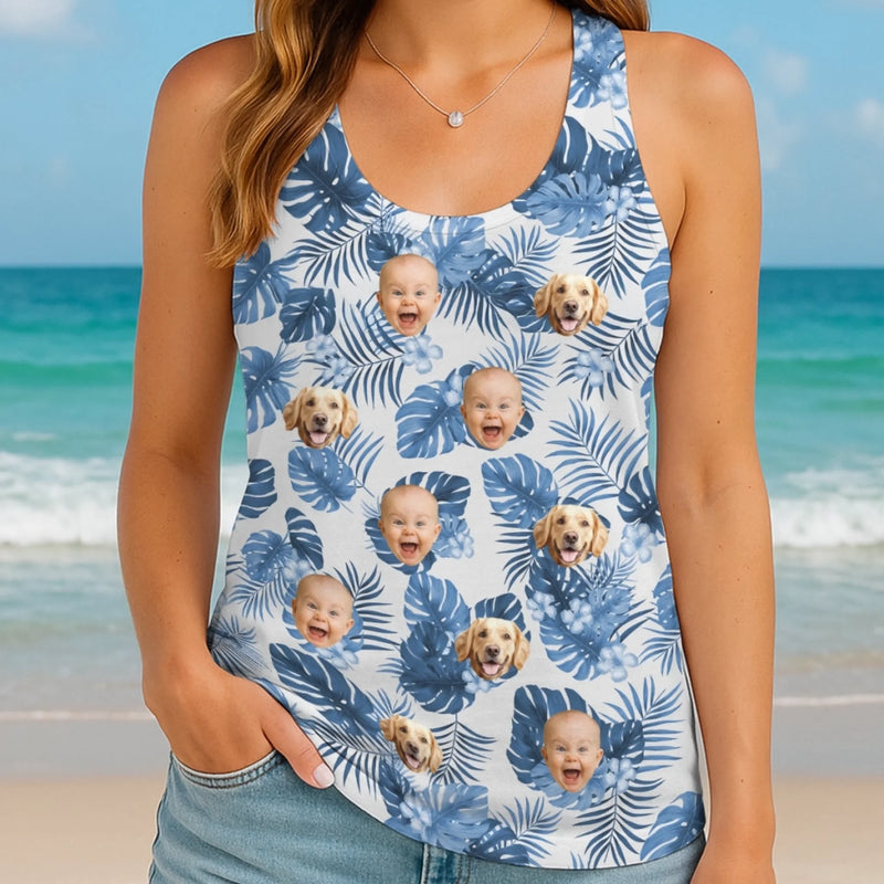 Personalized Photo Tanktop – Summer Gifts For Family Members – Vacation Mode