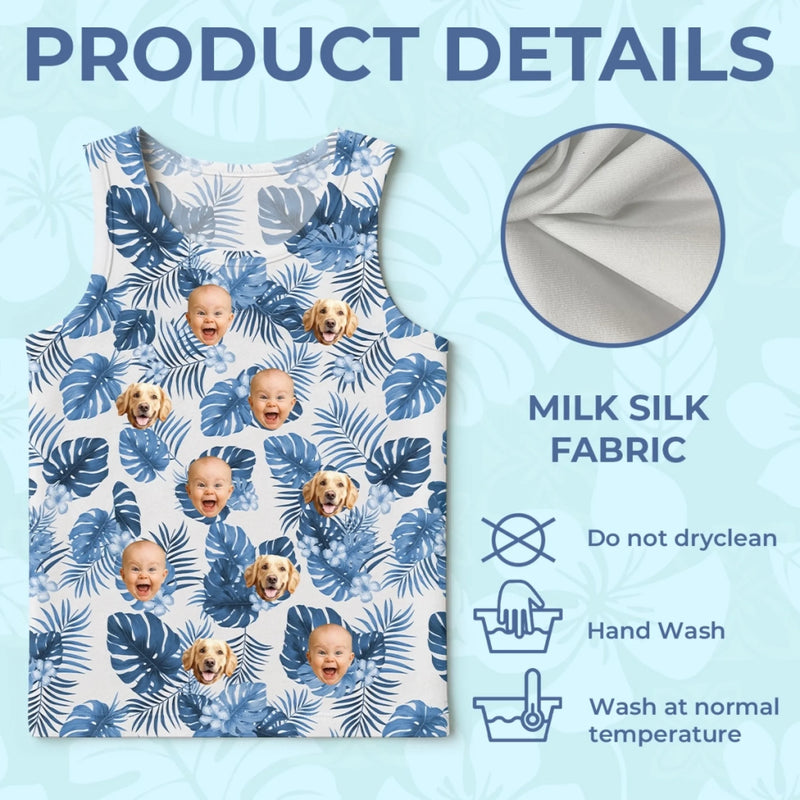 Personalized Photo Tanktop – Summer Gifts For Family Members – Vacation Mode