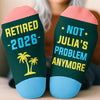 Personalized Crew Socks – Gift For Women, Men – Living The Retired Life