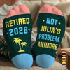 Personalized Crew Socks – Gift For Women, Men – Living The Retired Life